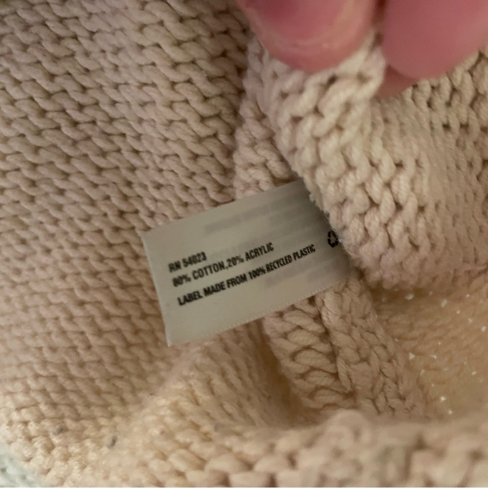 GAP Women's Beige Double-Breasted Cardigan - Picture 3 of 4